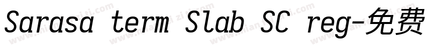 Sarasa term Slab SC reg字体转换